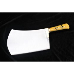 9.5" Professional Handmade Heavy Duty Meat Cleaver | High Carbon Steel Bone Crusher | 1.25kg Butcher Cleaver with Acrylic & Brass Handle