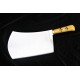 9.5" Professional Handmade Heavy Duty Meat Cleaver | High Carbon Steel Bone Crusher | 1.25kg Butcher Cleaver with Acrylic & Brass Handle