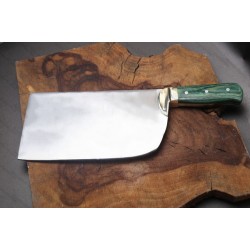 Excellent 1.5Kg Cleaver In Russian Rail Carbon With Brass Finishing