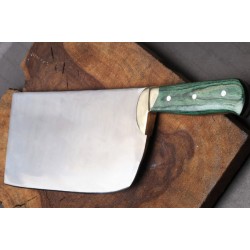 Excellent 1.5Kg Cleaver In Russian Rail Carbon With Brass Finishing