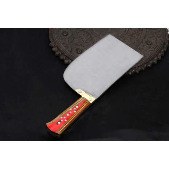 M Sami & Kaleem 1KG/Color Handle, High-Carbon (Kamani) Meat Chopper & Bone Cutter – Premium Cleaver for Butchers in Wazirabad