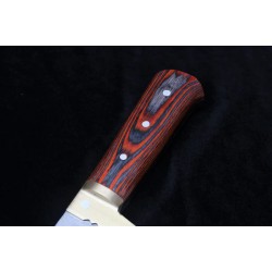 Professional Handmade Heavy Duty Meat Cleaver | High Carbon Steel Bone Crusher | 1Kg Butcher Cleaver with Color wood & Brass Handle
