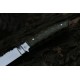 Hunting Dagger — J2 Steel · Chess wood Handle · 6-Gauge · Engraved Blade with Leather Sheath (9")