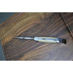 Premium Hunting Dagger (Blade J2- Bone Handle , 6 Gauge ) With Leather Cover