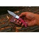 Premium Hand-Forged Damascus Steel Folding Knife With Leather Cover – Colour Pakkawood & Silver Bolster