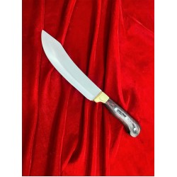 Excellent Cutlers Premium 7-Inch Blade Turkish Knife | 12C27 Stainless Steel | Color Wood Handle & Brass Bolster