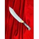 Excellent Cutlers Premium 7-Inch Blade Turkish Knife | 12C27 Stainless Steel | Color Wood Handle & Brass Bolster