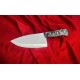 Excellent Skinner Knife In J2 Stainless Steel , vibrant mandala-inspired mosaic pattern