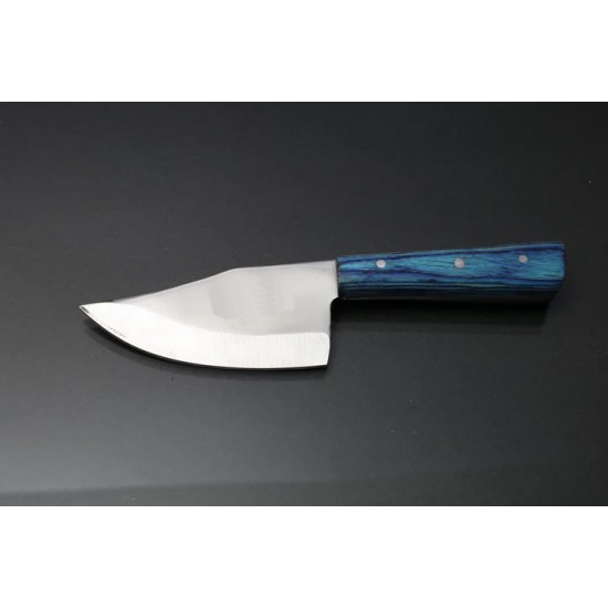 Tiger Butcher Skinning Knife 1Pc – 4” Blade | Wood Handle | 12 Chrome Stainless Steel