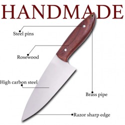 Marlins High Carbon Stainless Steel Chef Knife | Slaughter Knife Total Length 12 Inch