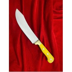 Excellent Cutlers Premium 7-Inch blade Turkish Knife | 12C27 Stainless Steel | Acrylic Handle & Brass Bolster