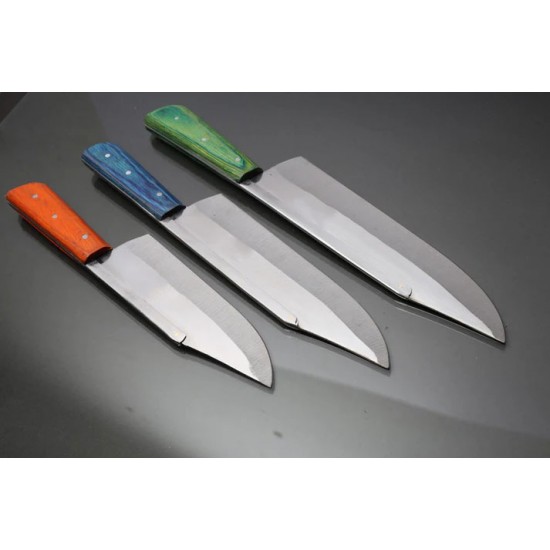 3Pcs Tiger Stainless Steel Knives Set
