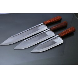 Jannat & June 3-Piece Slaughter Knives Set High Quality Funder Steel Blade |Blade Sizes – 6 Inch, 8 Inch, and 10 Inch