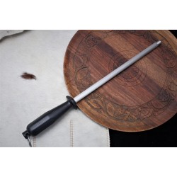 Professional 12-Inch Stainless Steel Honing / Sharpening Kitchen Rod