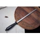Professional 12-Inch Stainless Steel Honing / Sharpening Kitchen Rod